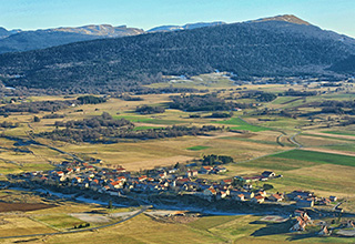 Vassieux en vercors, haut lieu de la Résistance, durant la Seconde Guerre mondiale.